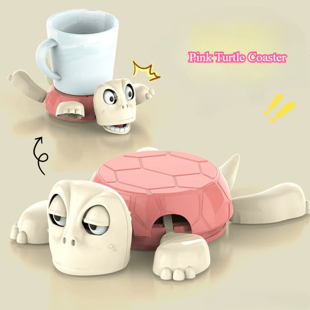 3D Turtle Coaster – Insulated Drink Mat & Funny Cup Holder